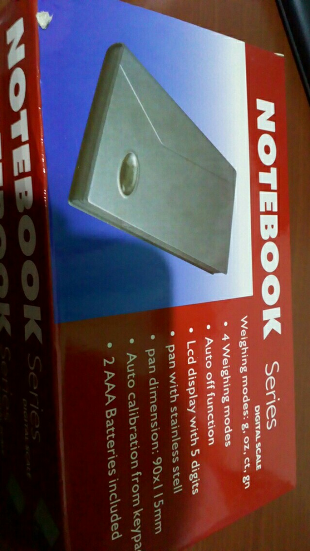 Timbangan Emas Digital Mini Notebook Series 500gr