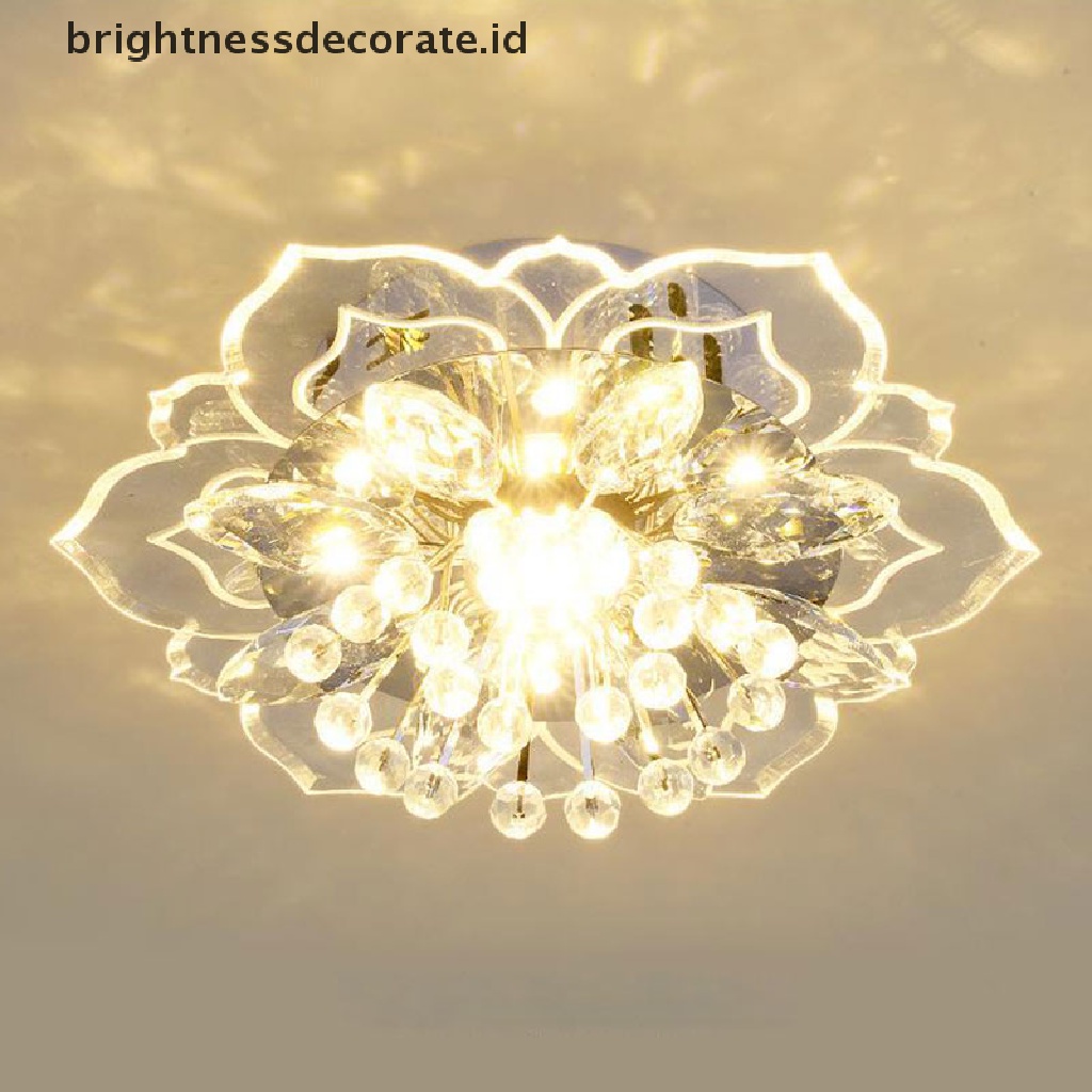 (birth) Lampu Plafon LED 9W 20cm Desain Kristal Modern Untuk Lorong