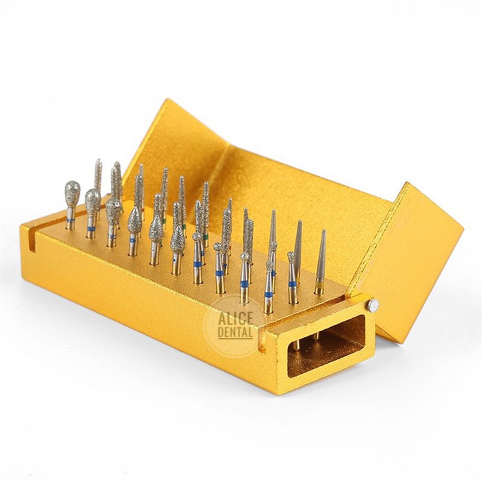 

Unik Alicedental 30pcs set Diamond highspeed burs + tempat logam Diskon