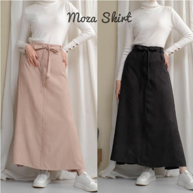 ALEEYA Rok Suede Tali Pita / Moza Maxi Skirt Suede (2124)