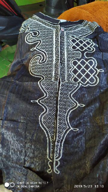 Baju Koko Bordir Black Panther Busana Muslim Pria Kekinian Baju Koko Bordir Black Panther Busana Muslim Pria Kekinian