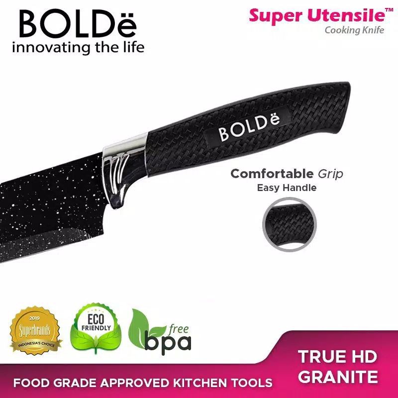 PISAU DAPUR GRANIT - BOLDe SUPER KNIVES GRANITE COOKING KNIFE - PISAU MASAK BUAH SERBAGUNA