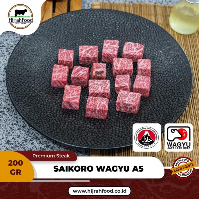 

Saikoro Japanese Wagyu A5 Kagoshima Beef Cubes | Satsuma Gyu Grade A5