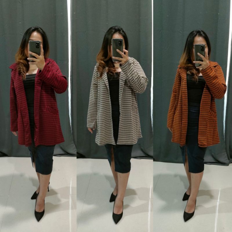 BLEZER SHAKIRA | Blezer Wanita Lengan Panjang | Outer