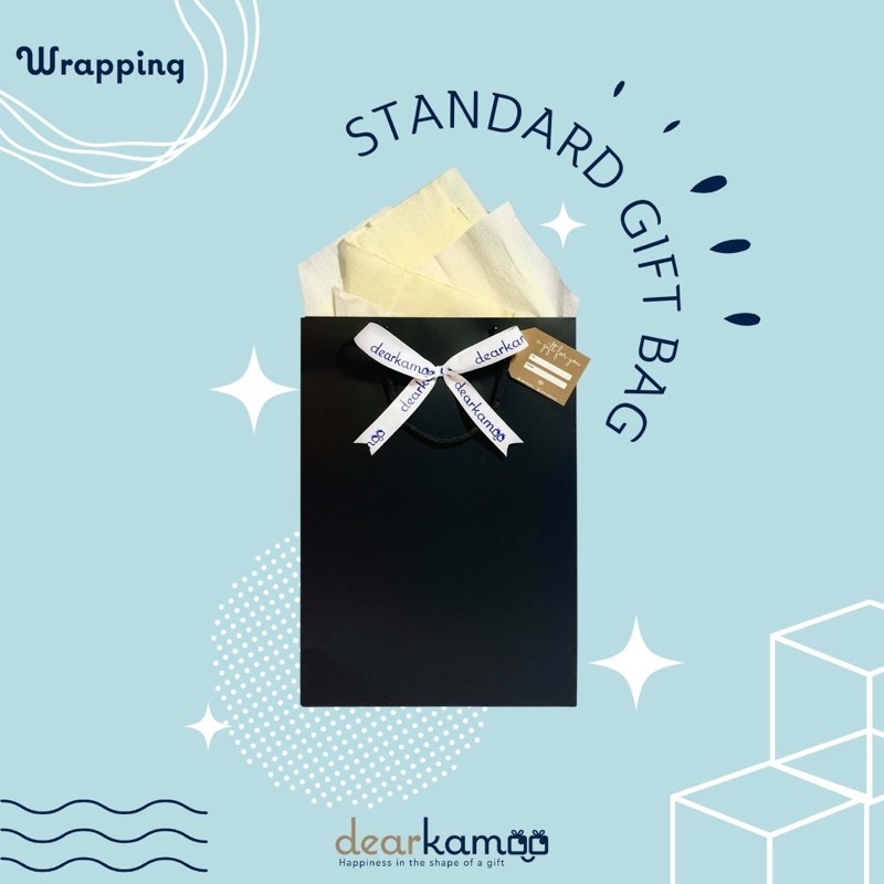 

Gift Paper Bag with Crepe Paper / Tas Kertas Kado dengan Kertas Krep (Hitam)