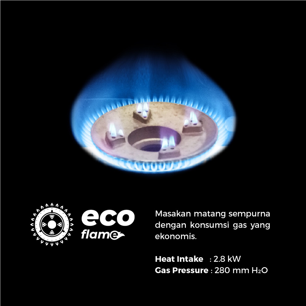 Maspion Kompor Gas 1 Tungku MKS-810 C (COATING)