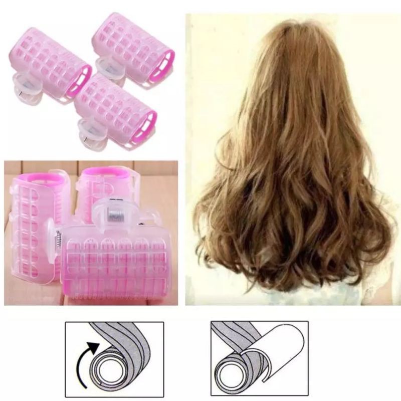 Jepit Roll Jedai / Rol Rambut Anti Selip Tepi Hair Roolers (Valensiahair)