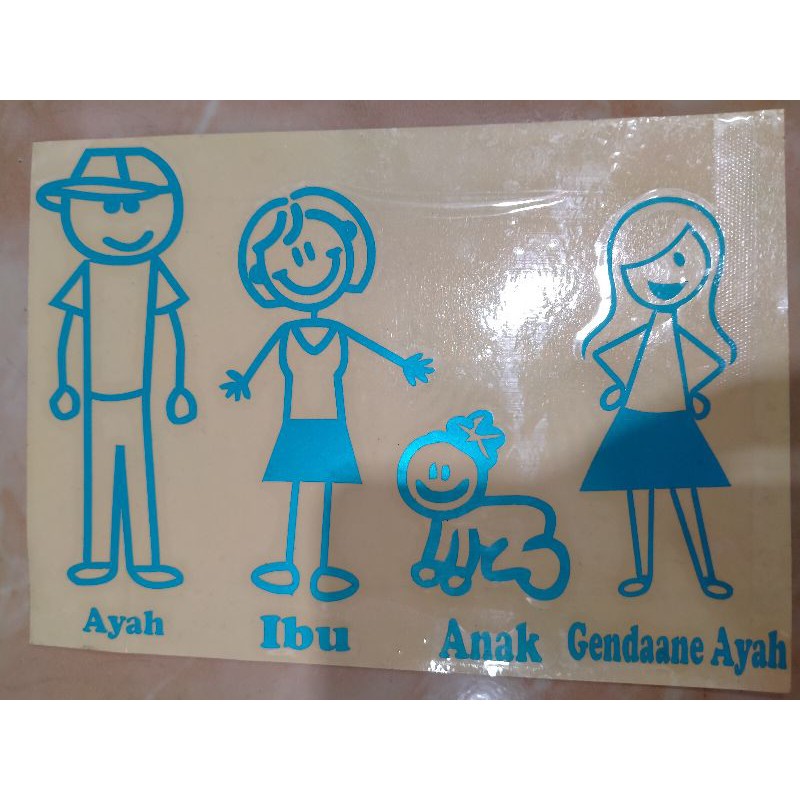 Stiker Cutting Skotlet Pospor Happy Family