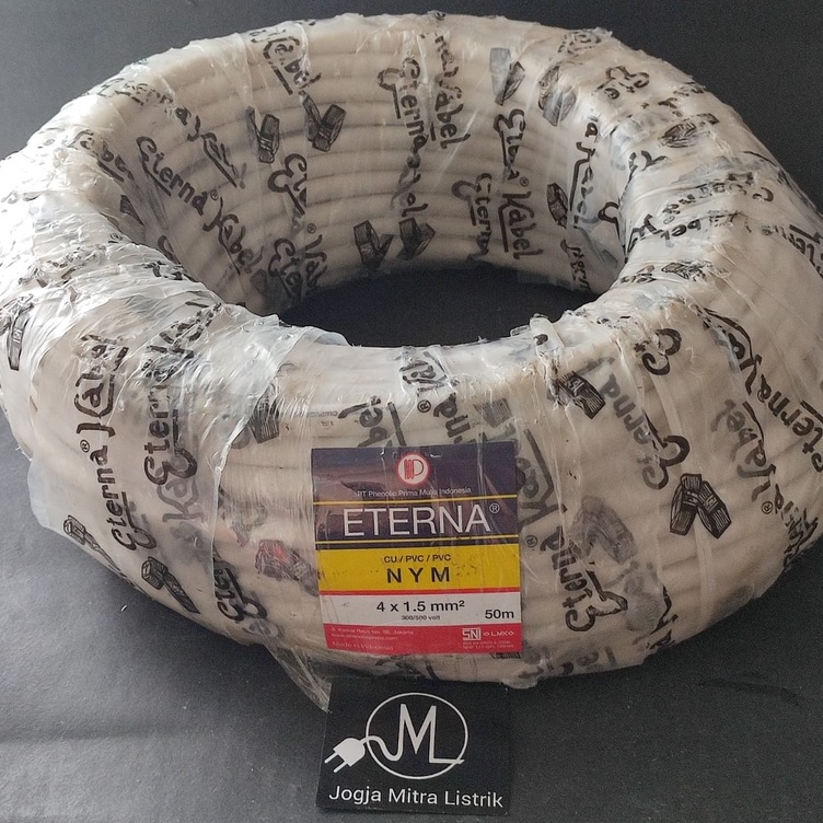 KABEL LISTRIK NYM ETERNA 4X1,5 / KABEL LISTRIK KAWAT @50 METER