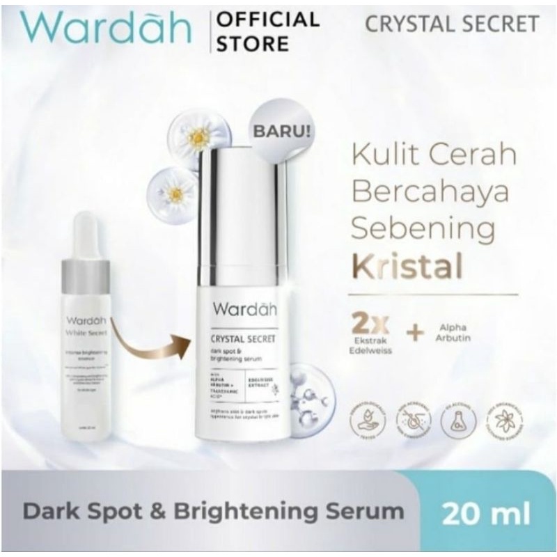 Wardah White Secret Intense Brightening Essence 17ML / Serum Pemutih Wajah / Perawatan Wajah / Menya
