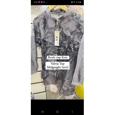 NEW Valvia top in Midnight Xanadu Ria Miranda x Buttonscarves