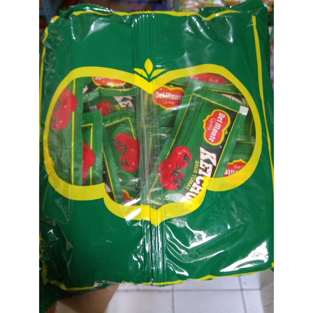 DELMONTE SAUS TOMAT / KETCHUP SACHET ISI 24 X 9 GR