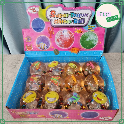 Super Duper Glitter Ball / Mainan Anak Bola Nyala / Bola Bekel Jumbo