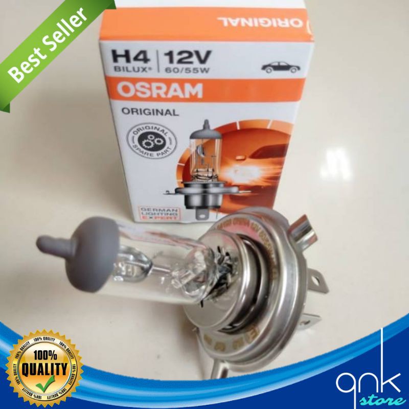 Bohlam Lampu Halogen H4 Mobil Osram 12v Original Bohlam Lampu Hologen H4 Bohlam Lampu Standart Mobil