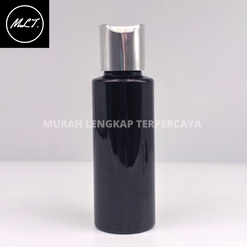 BOTOL PRESSTOP 100ML RF HITAM / BOTOL 100ML PRESSTOP GOLD DAN SILVER RF 100ML HITAM