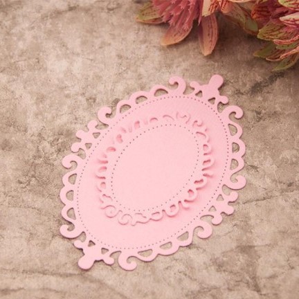 

Bentuk Ornament Oval #76A Scrapbook Papercut Paper craft Kerajinan kertas Hiasan Mahar DIY Kertas Jasmine
