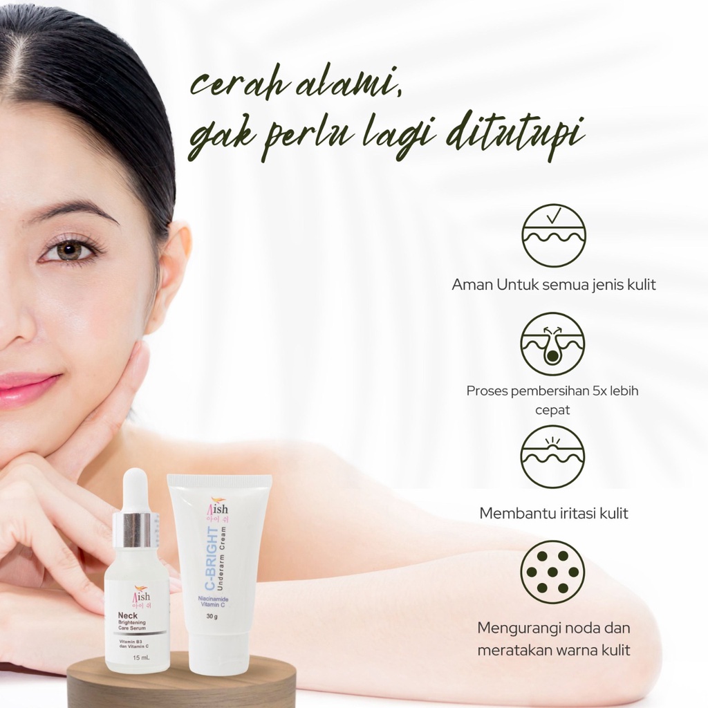 AISH SKINCARE  - FACIAL WASH / AISH SERUM KOREA / TONER / DAY&NIGHT CREAM - 100% Original-7