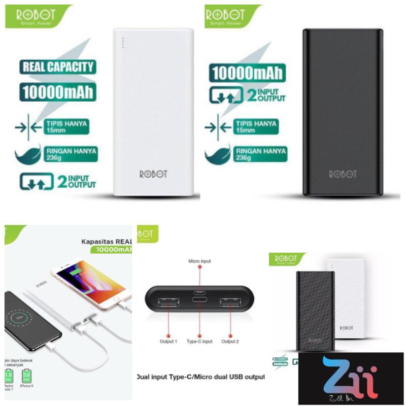 POWERBANK ROBOT RT170 10000 MAH