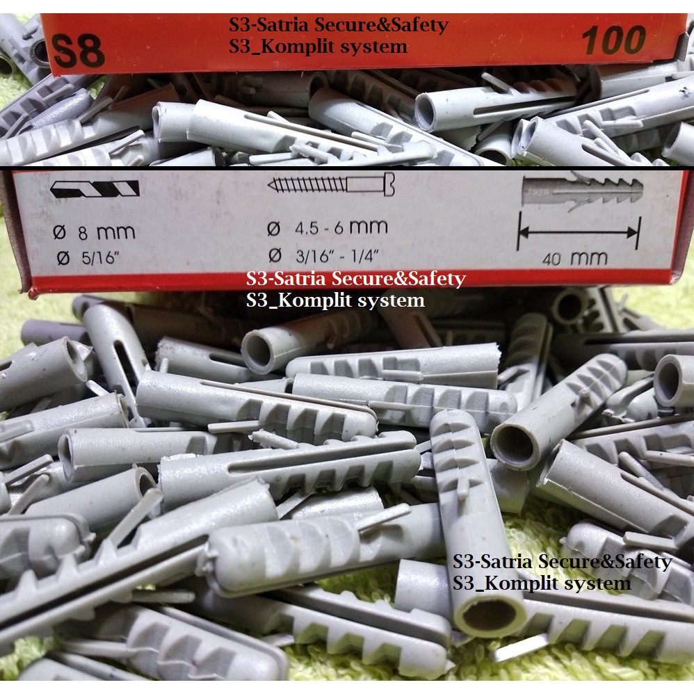 S8 fixer skrup piser ficher S 8 fiser fisher screw fhiser viser pischer picer