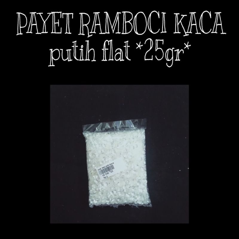 PAYET RAMBOCI KACA PUTIH DATAR/FLAT -+23GR *E2 04/31 722*