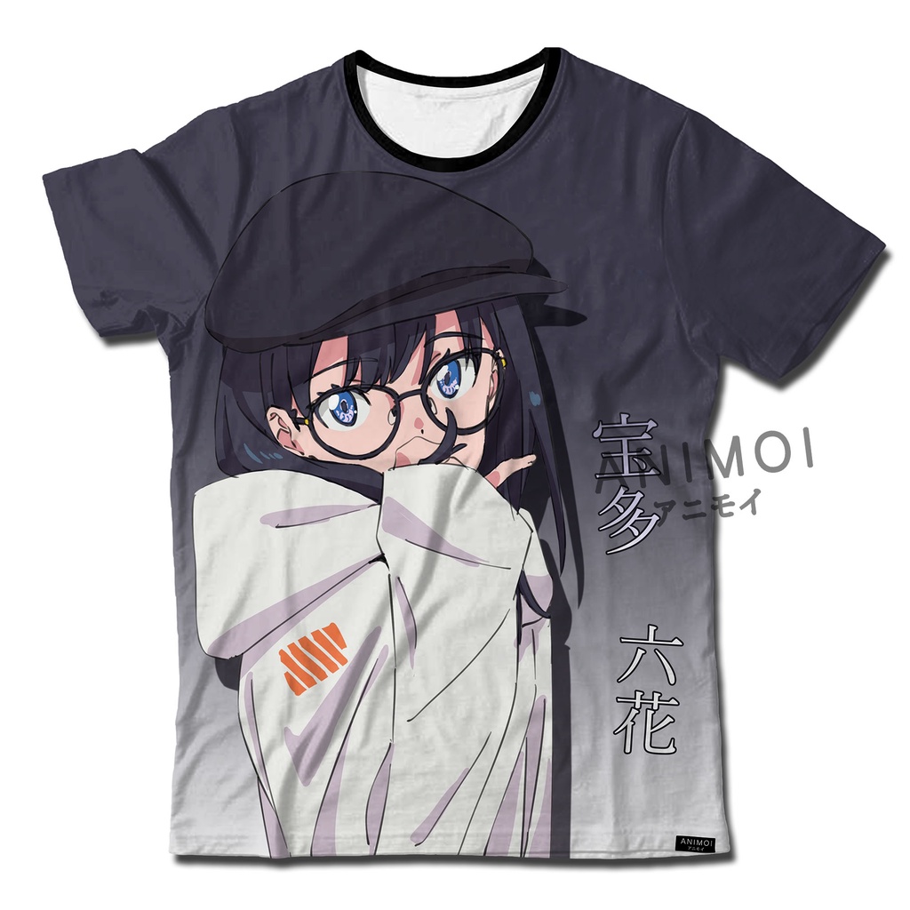 Kaos Anime FullPrint SSSS Gridman || Rikka Takarada || Full Print