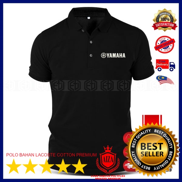 POLO TERLARIS / LOGO SABLON Yamaha  T-Shirt Shirts Unisex Casual Cotton Polo T Shirt TZM 125Z LC RXZ