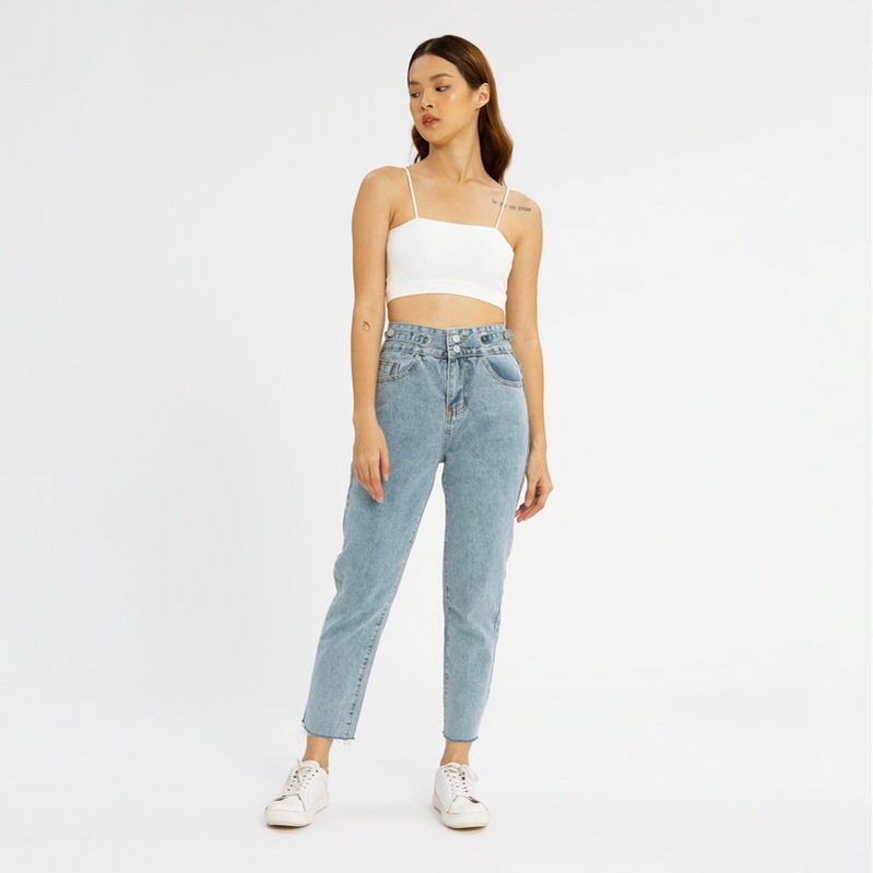 VIERLIN - Jeans 939 - HIGHWAIST JEANS BOYFRIEND WANITA