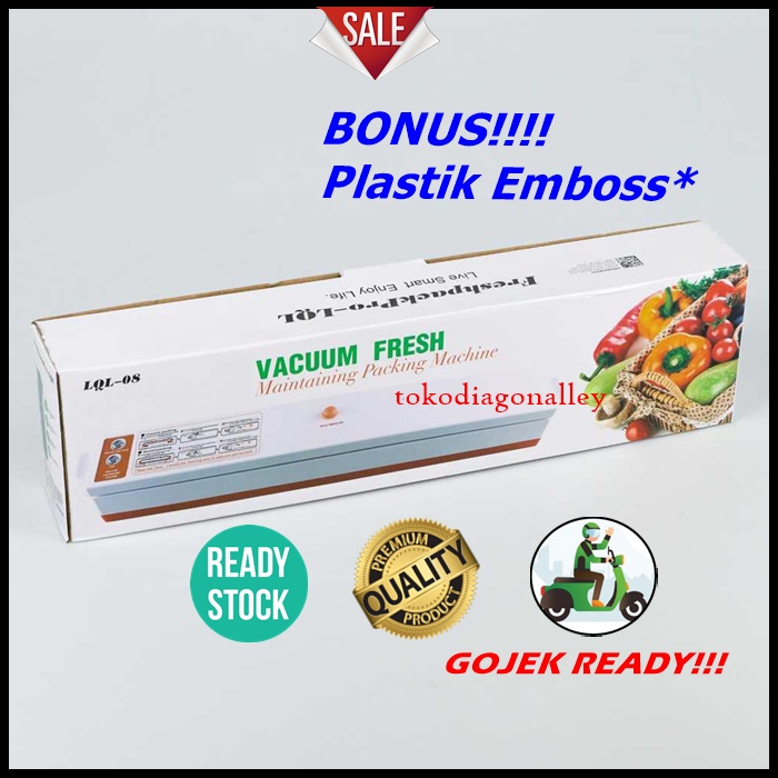 Alat Press Vacuum Sealer Makanan Food Vakum Electric Anti Bau Jamur Alat Pres Hampa Udara