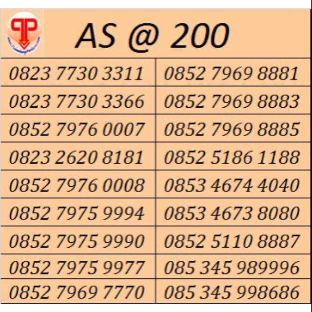 Nomor cantik murah Palembangperdana serian as triple