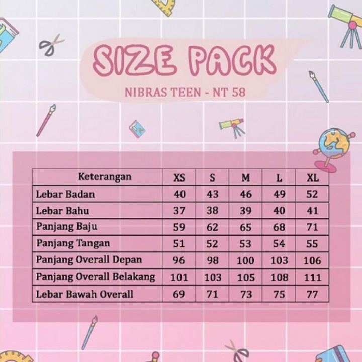 Nibras Teen Setelan Anak Remaja Terbaru By Nibras NT 62