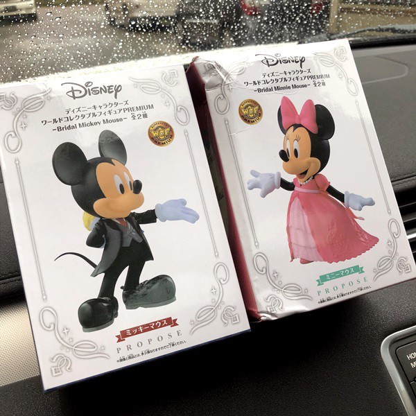 Pajangan Miniatur Figure Mickey Minnie Mouse PROPOSE Series ORIGINAL DISNEY JAPAN LIMITED EDITION