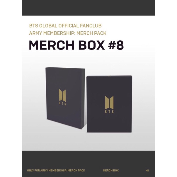 READY INA FULLSET SEALED BTS MERCH BOX 8 MB 8 LIMITED