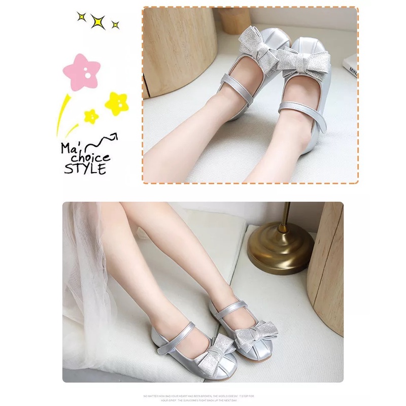 (23-30) Sepatu Anak Perempuan Flat Shoes Anak Pesta JOY