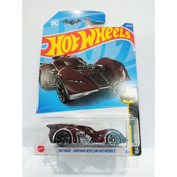 Hot Wheels Arkham Asylum Batmobile Dark Red F 2022