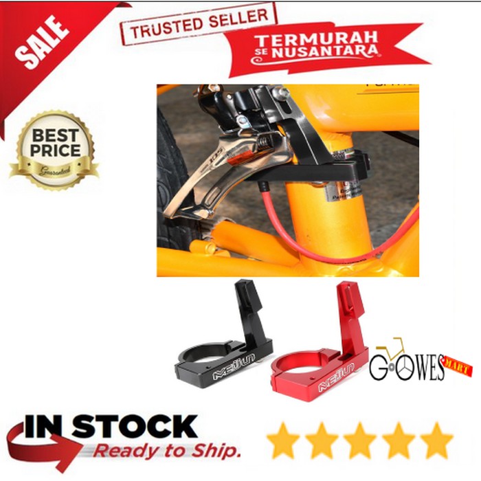 Jual Adapter Clamp Front Derailleur Sepeda Lipat - Hitam Limited