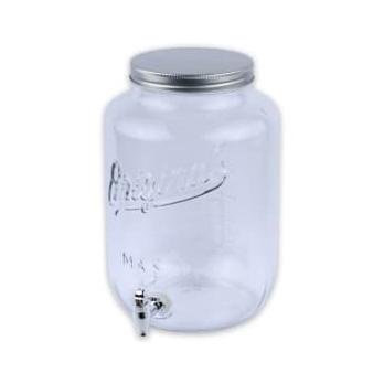 Delicia Original Mason Jar Glass Tank Beverage Dispenser 8.14 Liter