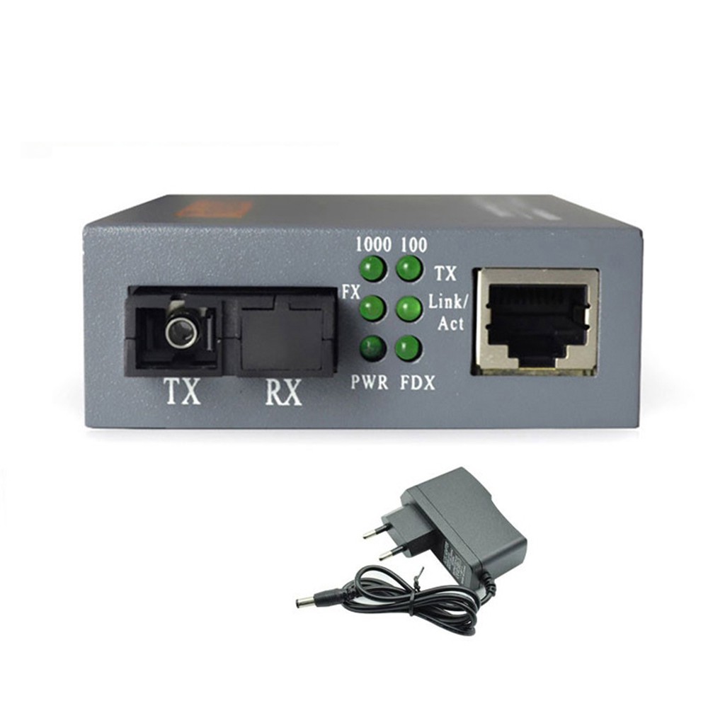 HTB-GS-03 A+B NetLINK Gigabit Fiber Optic Ethernet Media Converter Jaringan Networking