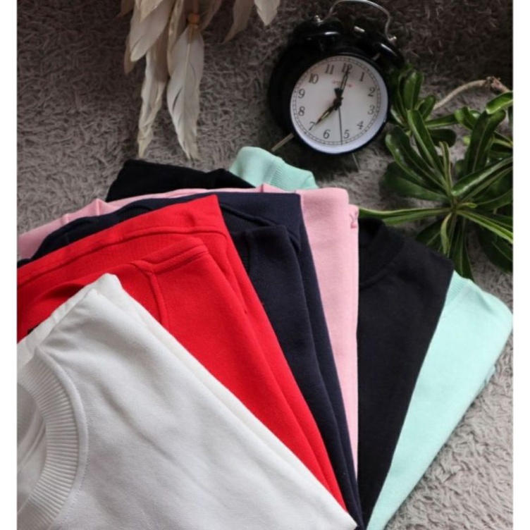 Sweater Polos wanita/Pria Lengan Panjang Premium Standart Import