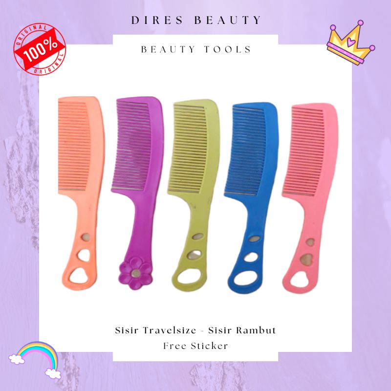 Sisir Travel, Sisir Rambut, Hair Comb
