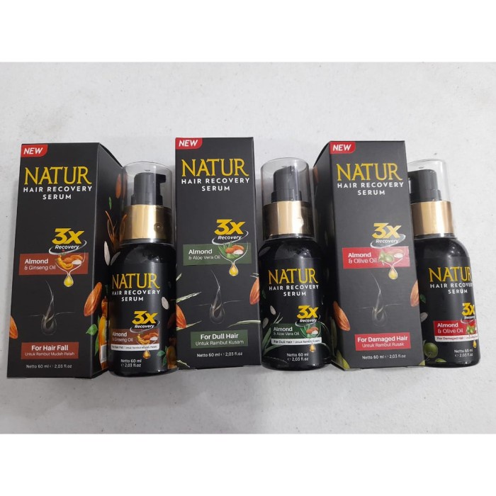 NATUR natur Hair Recovery Serum 60ml BPOM