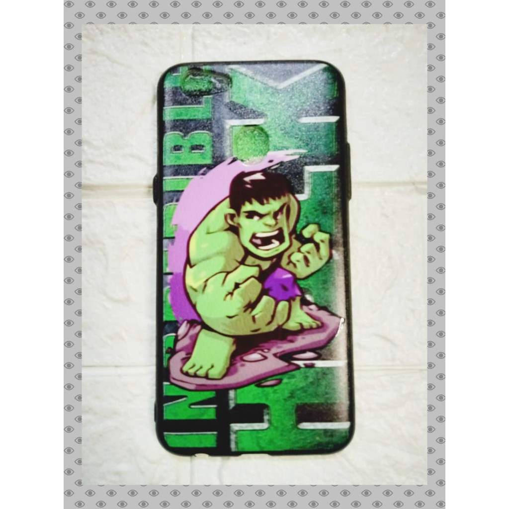 Case OPPO F5 Motif Robot, Hulk hijau dan biru, Ironman, Spiderman, Thor, Captain America