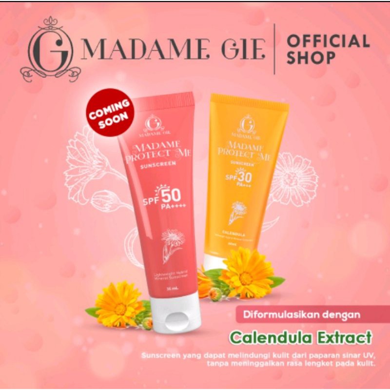 ⭐SHASYA⭐ MADAME GIE PROTECT ME SUN SCREEN SPF 30++  ALOE VERA 60 ML | PROTECT ME