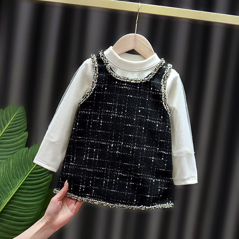 0-3TAHUN DRESS ANAK BAYI PEREMPUAN KUALITAS IMPORT / DRESS PESTA ANAK PEREMPUAN/GAUS PESTA BAYI-BLACK KVS