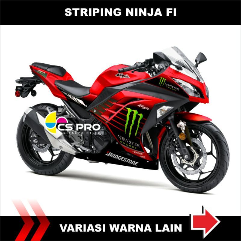 DECAL STRIPING MOTOR NINJA 250 FI OLD / DECAL STIKER KAWASAKI NINJA 250 FI OLD / DECAL NINJA FI 250 