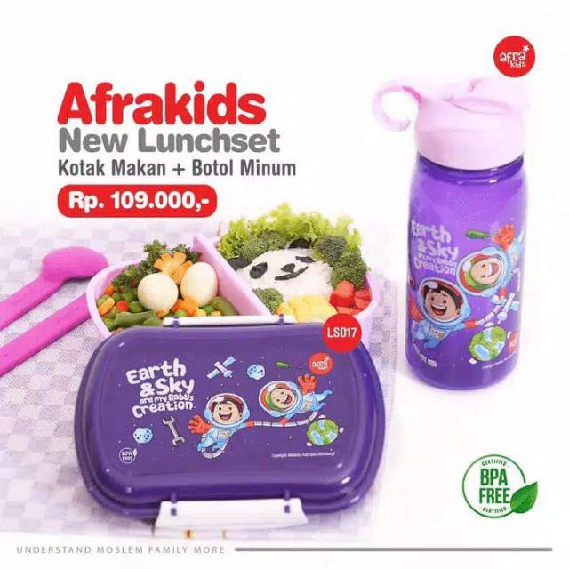 Lunch Box Set/tempat Makan Anak/lunch Set Afrakids