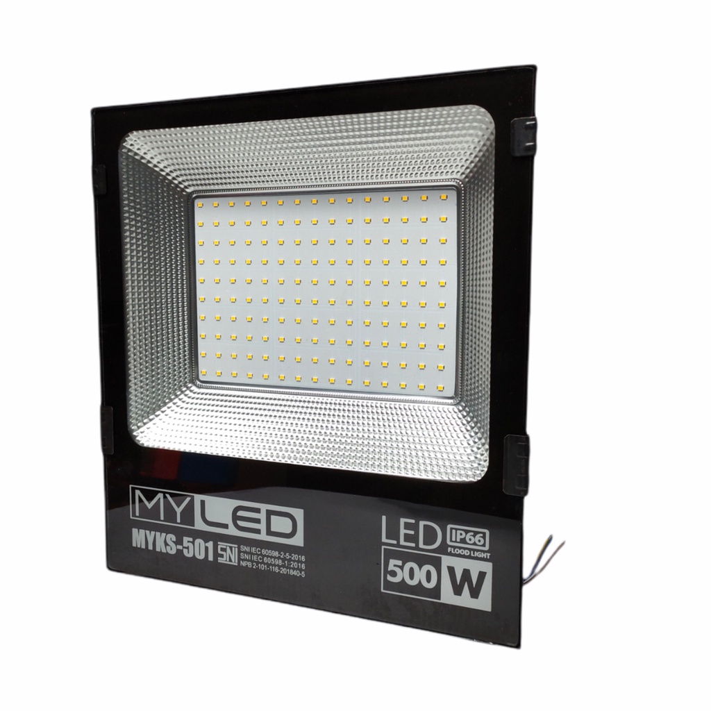 MYLED LED Flood Light / Lampu Sorot LED 500 Watt - Cahaya Putih &amp; Warm White