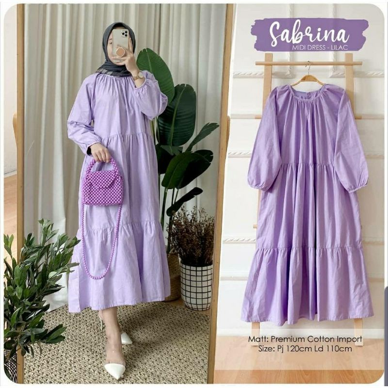 Arifirn Sabrina Midi Dress Tunik Jumbo