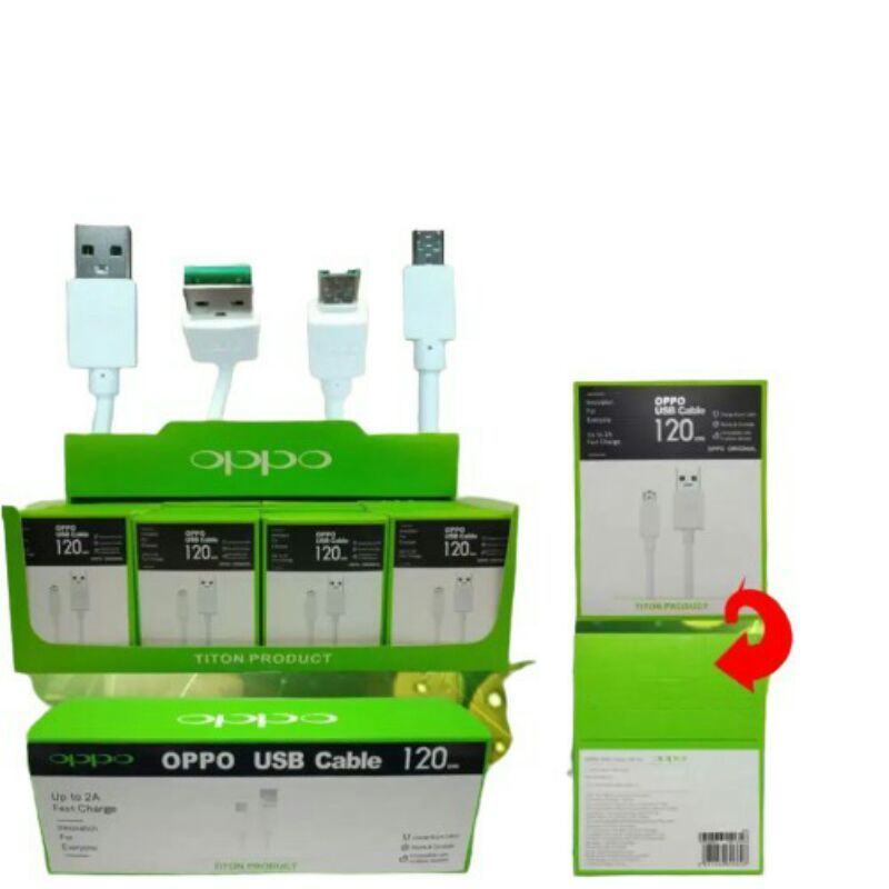KABEL DATA ORIGINAL TITON OPPO FAST CHARGER MICRO