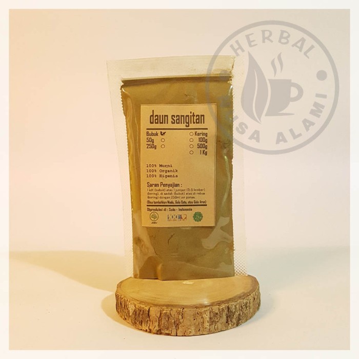 

DAUN SANGITAN BUBUK | MURNI | Sambucus Javanica 100g