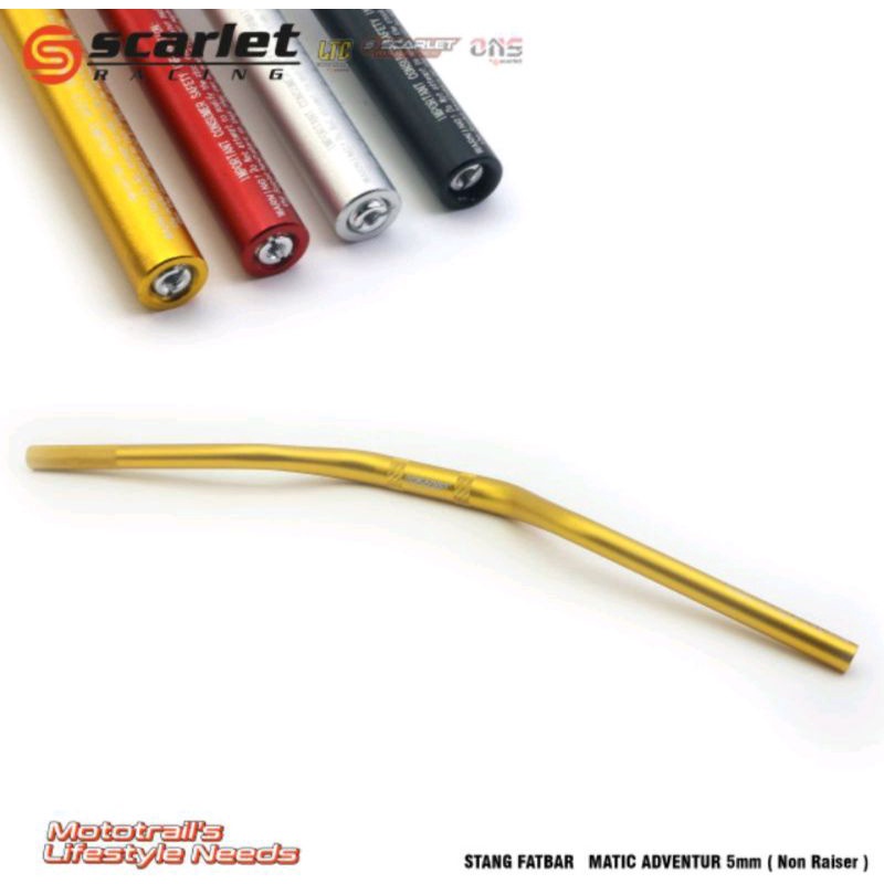 stang fatbar universal matic adventure scarlet racing adv pcx klx crf vario